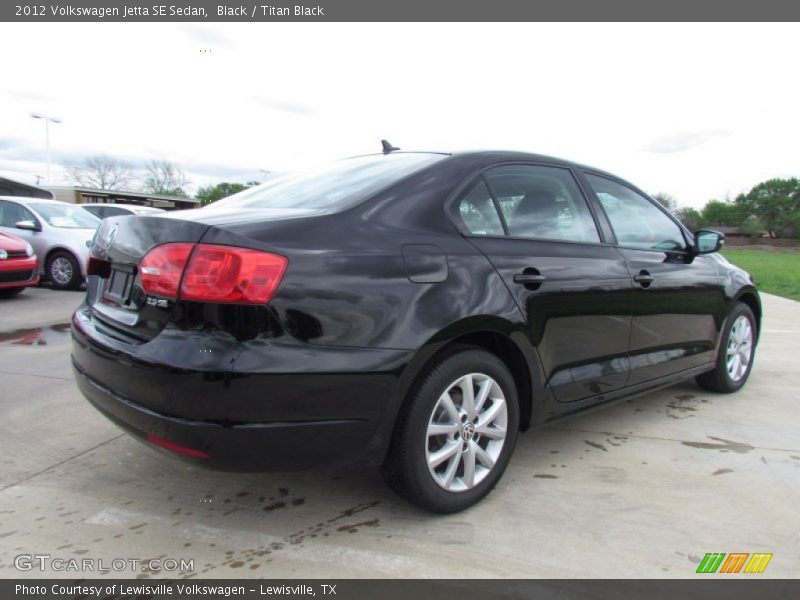 Black / Titan Black 2012 Volkswagen Jetta SE Sedan