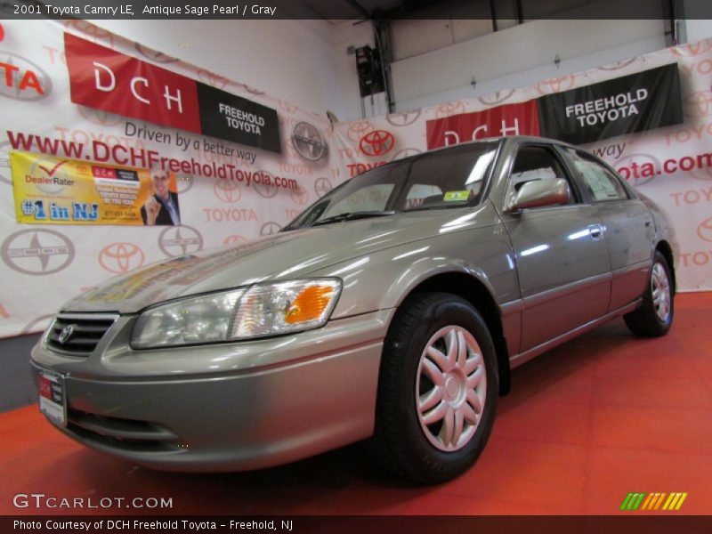 Antique Sage Pearl / Gray 2001 Toyota Camry LE