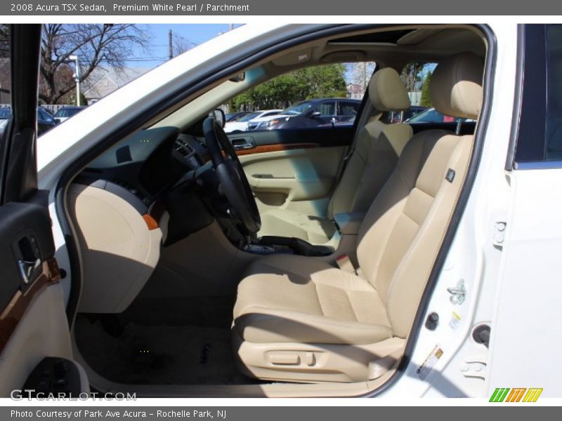 Premium White Pearl / Parchment 2008 Acura TSX Sedan