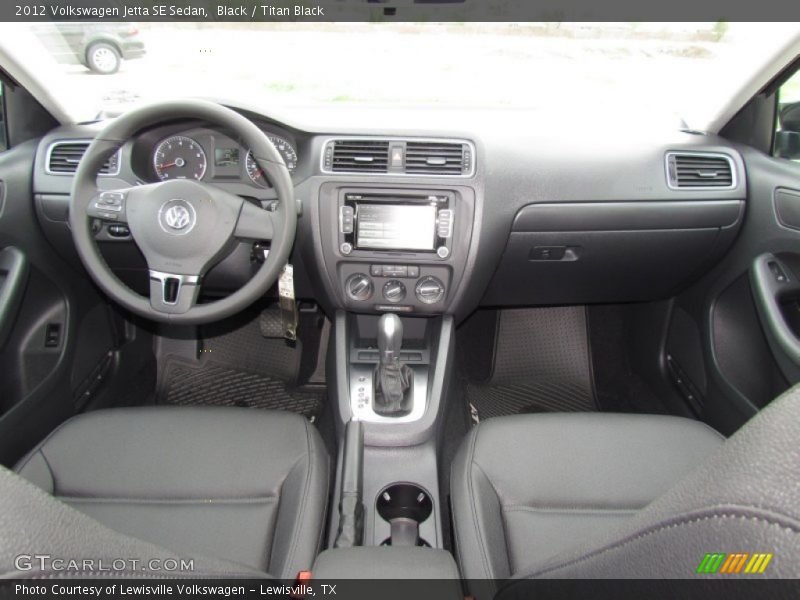 Black / Titan Black 2012 Volkswagen Jetta SE Sedan