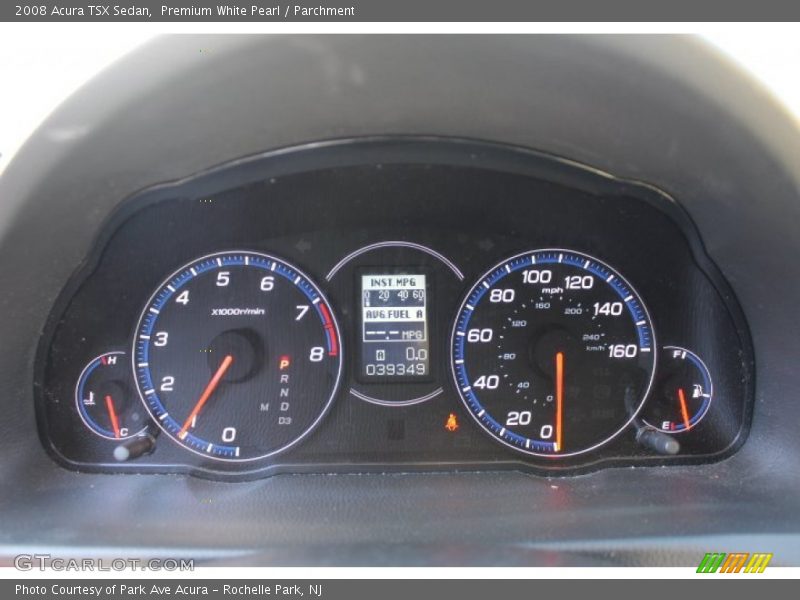  2008 TSX Sedan Sedan Gauges