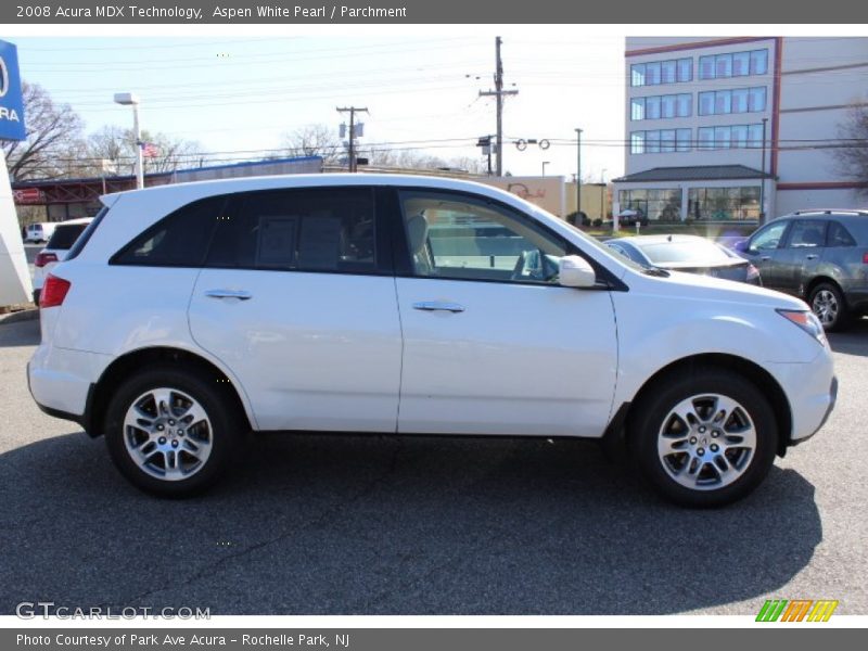 Aspen White Pearl / Parchment 2008 Acura MDX Technology