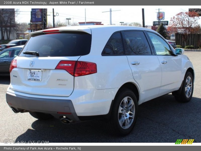 Aspen White Pearl / Parchment 2008 Acura MDX Technology