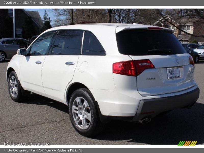 Aspen White Pearl / Parchment 2008 Acura MDX Technology
