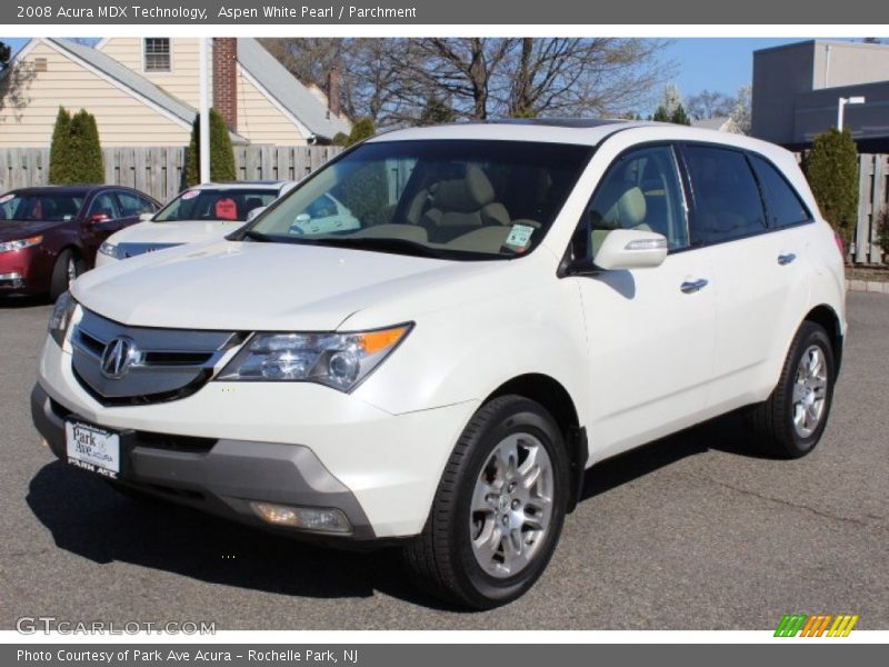 Aspen White Pearl / Parchment 2008 Acura MDX Technology