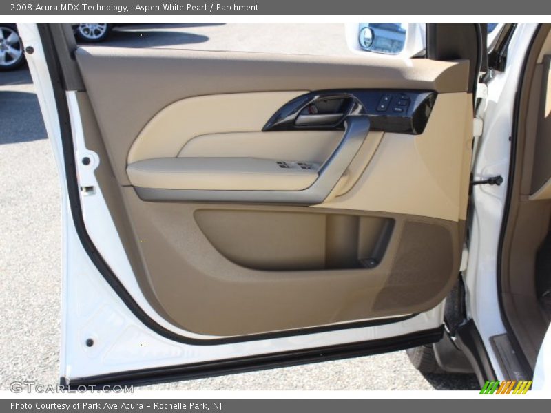 Aspen White Pearl / Parchment 2008 Acura MDX Technology