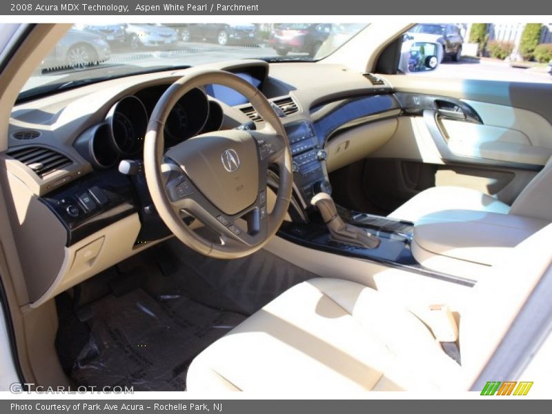Aspen White Pearl / Parchment 2008 Acura MDX Technology