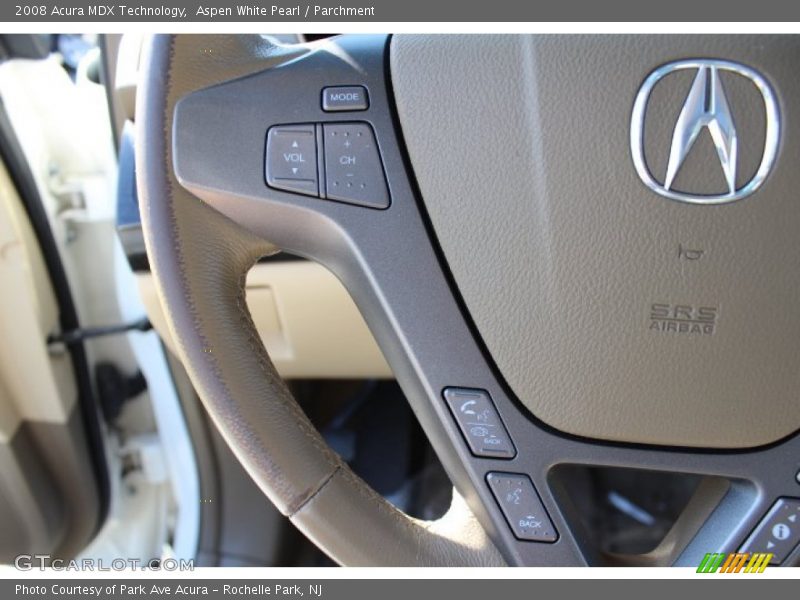 Aspen White Pearl / Parchment 2008 Acura MDX Technology