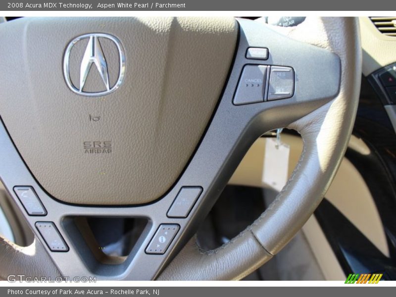 Aspen White Pearl / Parchment 2008 Acura MDX Technology