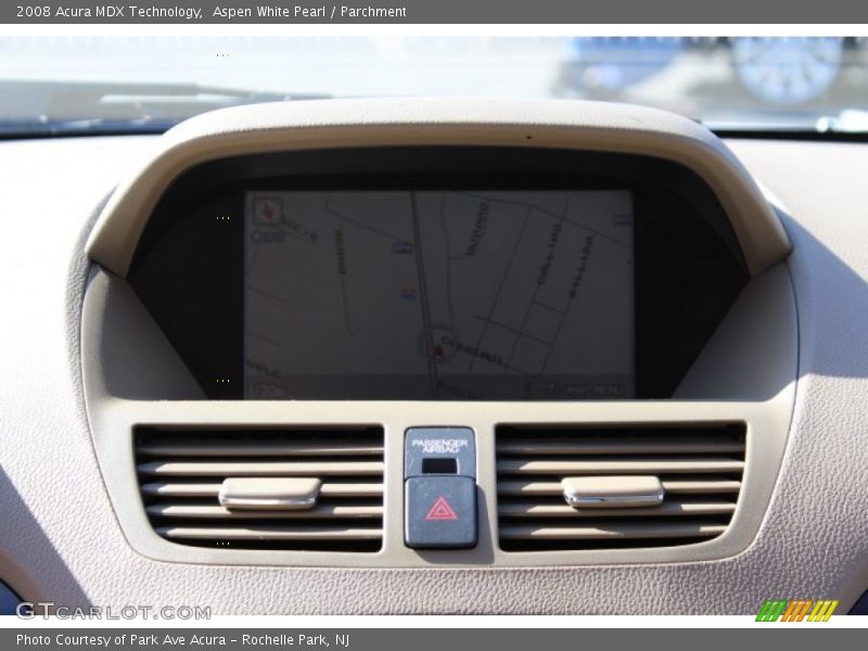 Aspen White Pearl / Parchment 2008 Acura MDX Technology