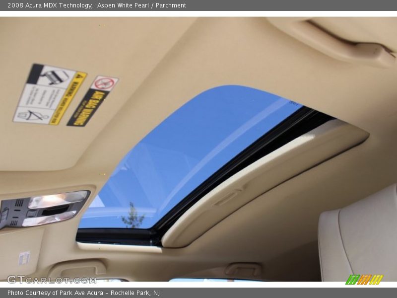 Aspen White Pearl / Parchment 2008 Acura MDX Technology
