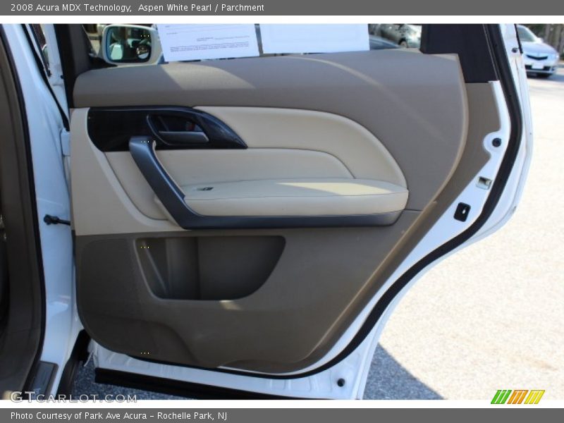 Aspen White Pearl / Parchment 2008 Acura MDX Technology