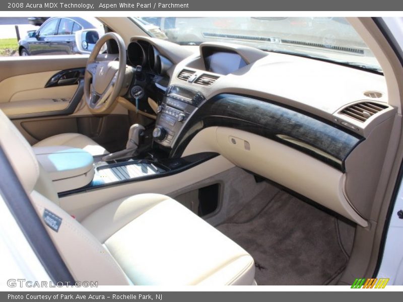 Aspen White Pearl / Parchment 2008 Acura MDX Technology