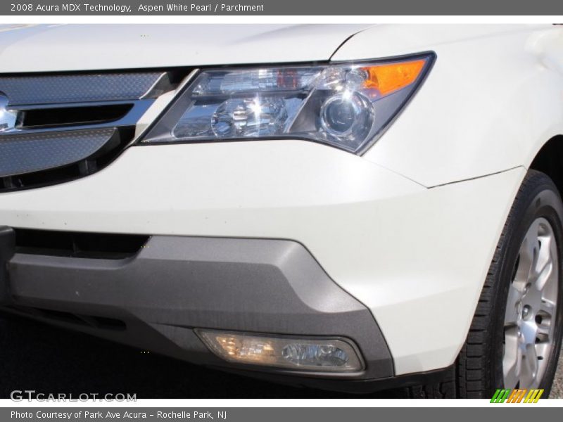 Aspen White Pearl / Parchment 2008 Acura MDX Technology