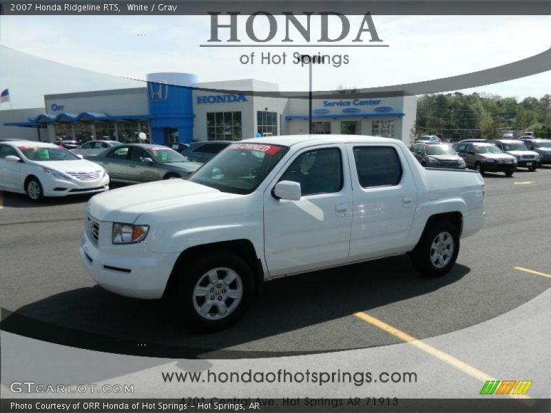 White / Gray 2007 Honda Ridgeline RTS
