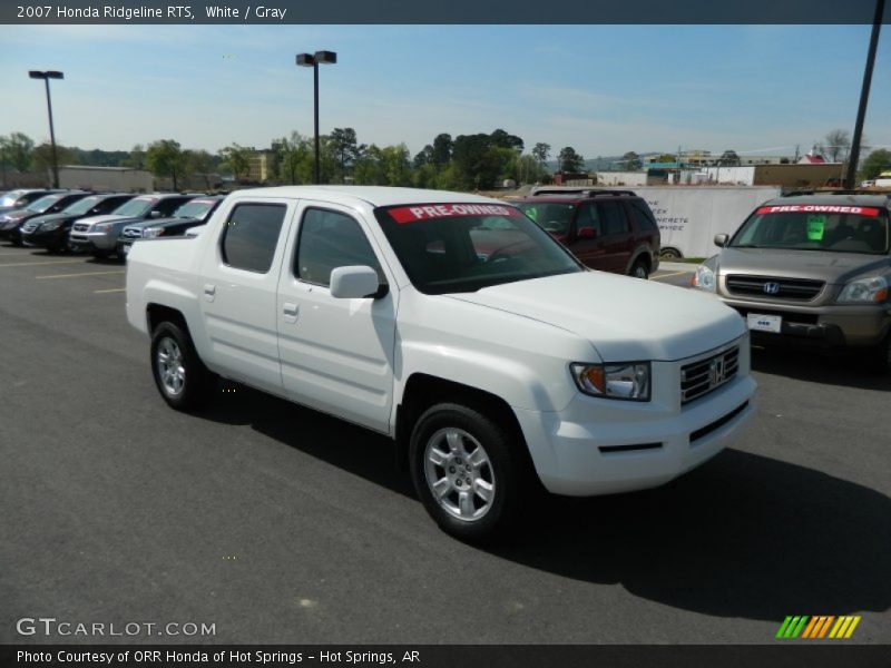 White / Gray 2007 Honda Ridgeline RTS