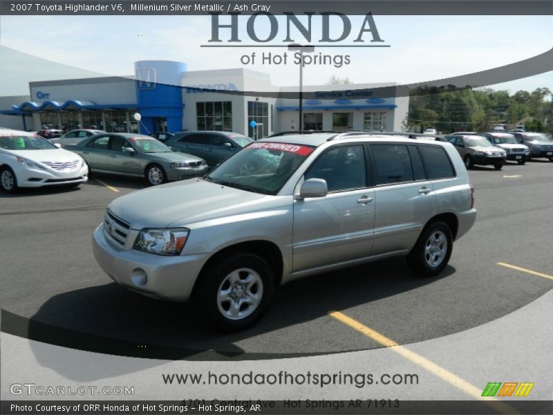 Millenium Silver Metallic / Ash Gray 2007 Toyota Highlander V6