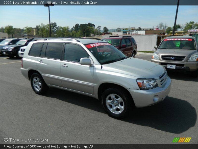 Millenium Silver Metallic / Ash Gray 2007 Toyota Highlander V6