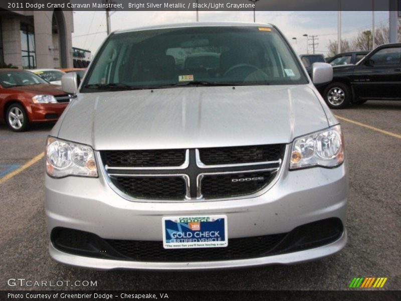 Bright Silver Metallic / Black/Light Graystone 2011 Dodge Grand Caravan Mainstreet