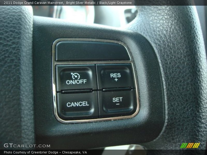 Bright Silver Metallic / Black/Light Graystone 2011 Dodge Grand Caravan Mainstreet