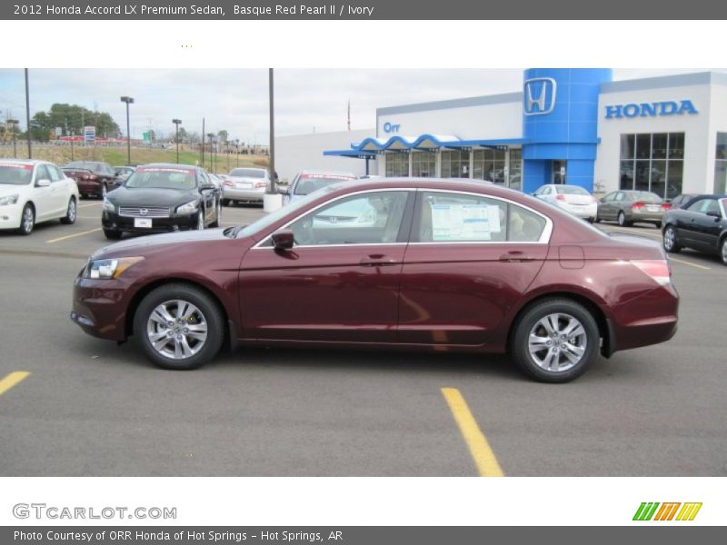 Basque Red Pearl II / Ivory 2012 Honda Accord LX Premium Sedan