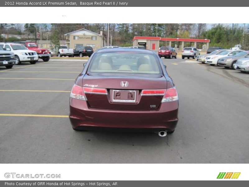 Basque Red Pearl II / Ivory 2012 Honda Accord LX Premium Sedan
