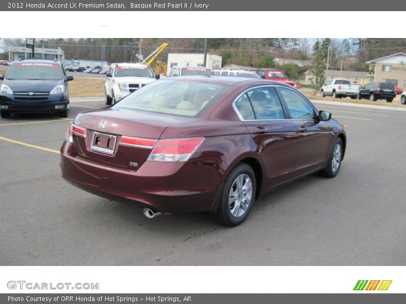 Basque Red Pearl II / Ivory 2012 Honda Accord LX Premium Sedan