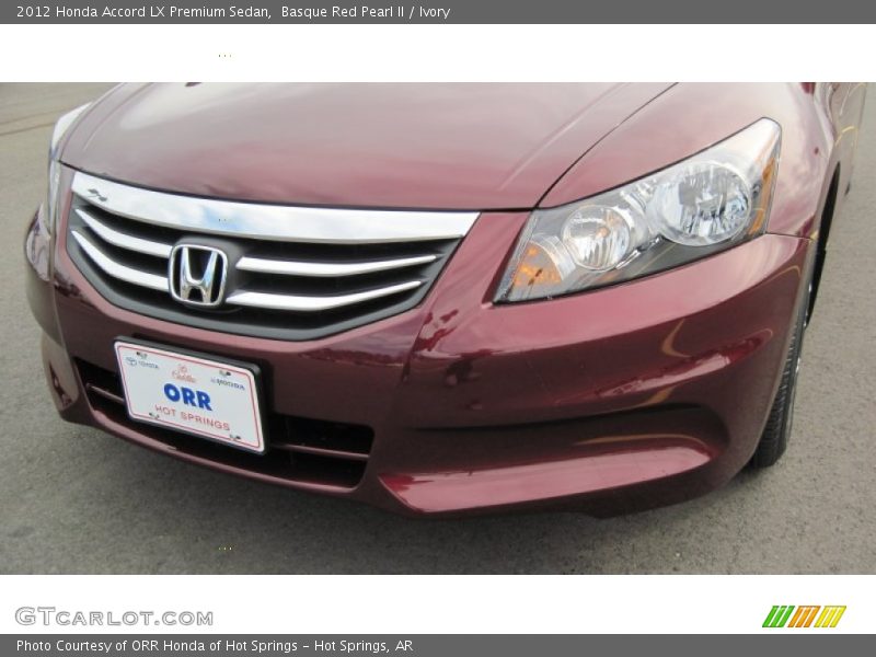 Basque Red Pearl II / Ivory 2012 Honda Accord LX Premium Sedan
