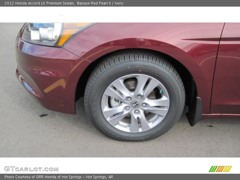Basque Red Pearl II / Ivory 2012 Honda Accord LX Premium Sedan