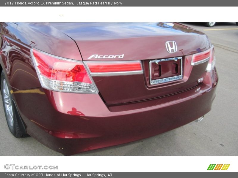 Basque Red Pearl II / Ivory 2012 Honda Accord LX Premium Sedan