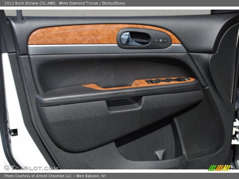 White Diamond Tricoat / Ebony/Ebony 2011 Buick Enclave CXL AWD