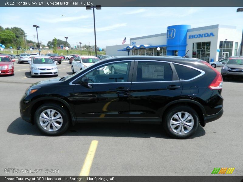 Crystal Black Pearl / Black 2012 Honda CR-V EX