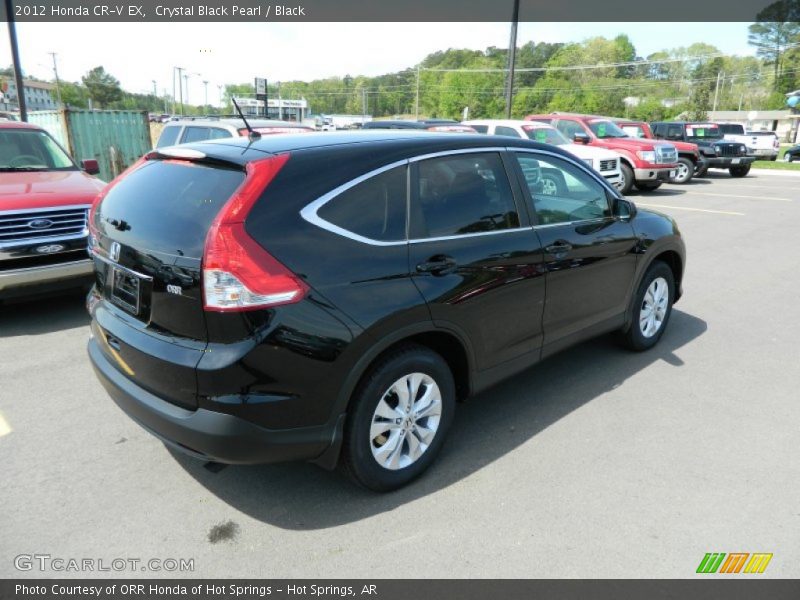 Crystal Black Pearl / Black 2012 Honda CR-V EX