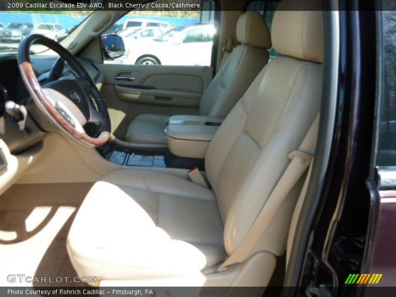 Black Cherry / Cocoa/Cashmere 2009 Cadillac Escalade ESV AWD