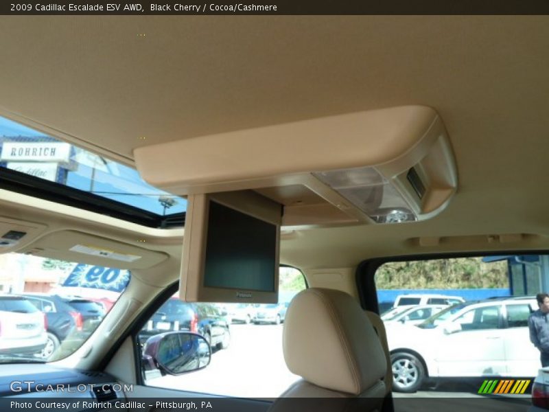 Black Cherry / Cocoa/Cashmere 2009 Cadillac Escalade ESV AWD
