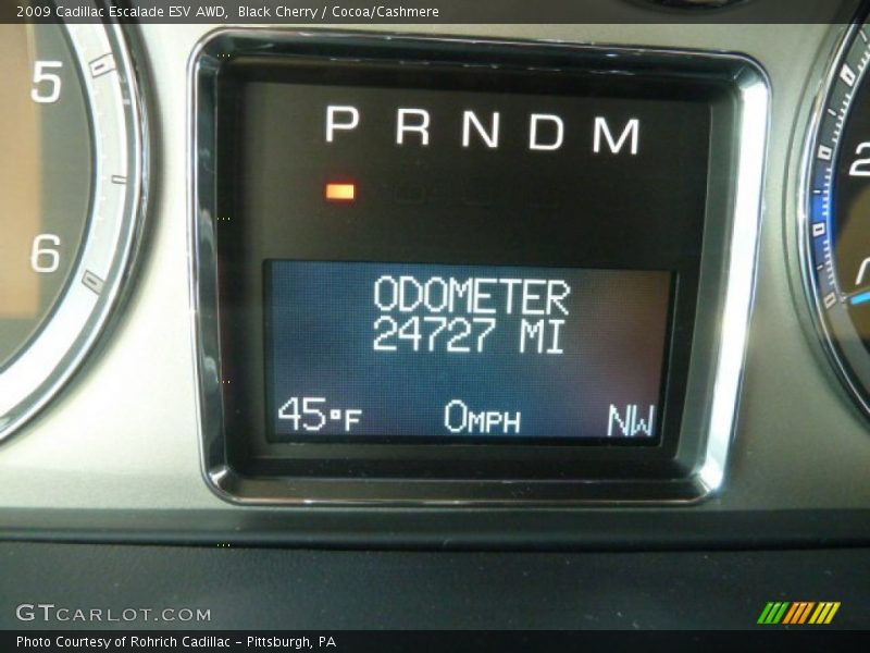 Black Cherry / Cocoa/Cashmere 2009 Cadillac Escalade ESV AWD