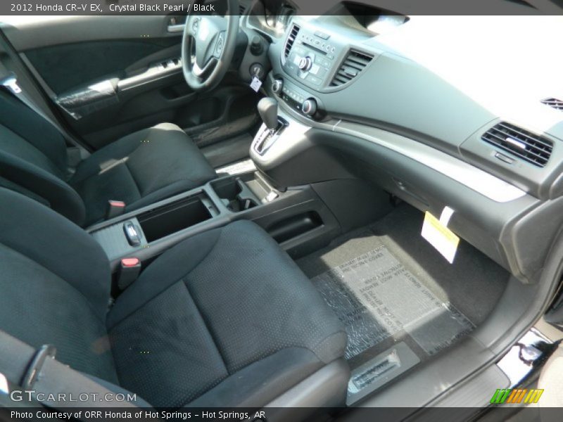 Crystal Black Pearl / Black 2012 Honda CR-V EX
