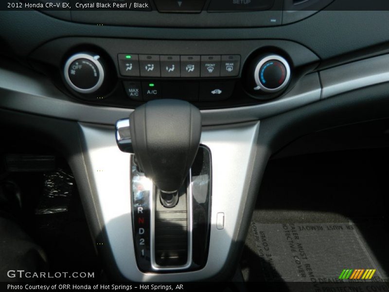 Crystal Black Pearl / Black 2012 Honda CR-V EX