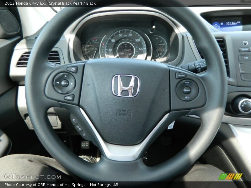 Crystal Black Pearl / Black 2012 Honda CR-V EX