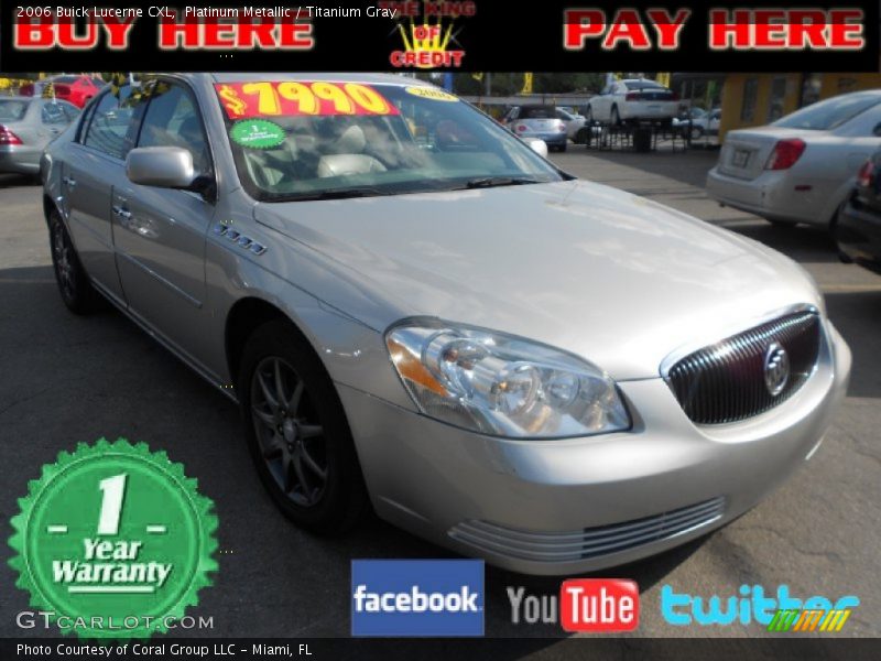 Platinum Metallic / Titanium Gray 2006 Buick Lucerne CXL
