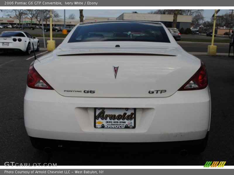Ivory White / Ebony 2006 Pontiac G6 GTP Convertible