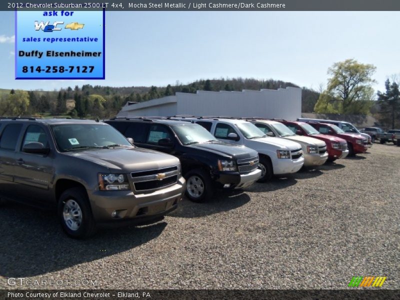 Mocha Steel Metallic / Light Cashmere/Dark Cashmere 2012 Chevrolet Suburban 2500 LT 4x4