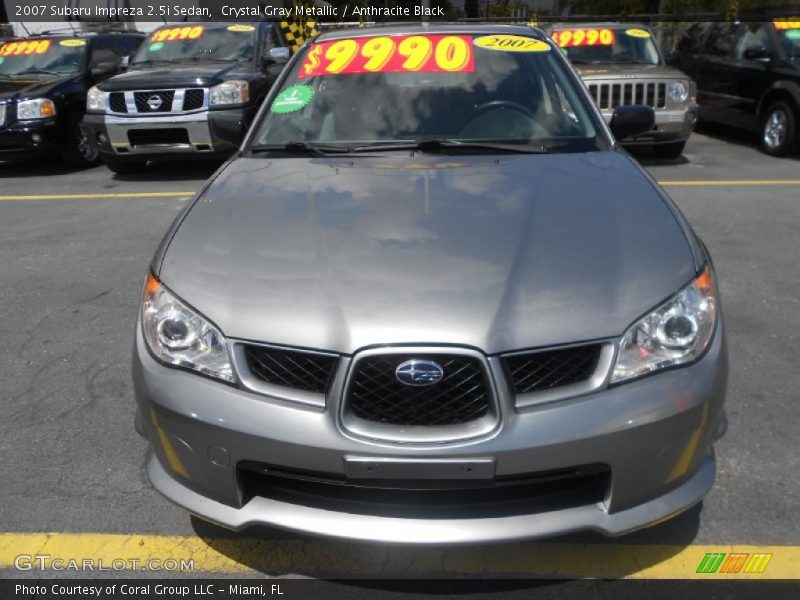 Crystal Gray Metallic / Anthracite Black 2007 Subaru Impreza 2.5i Sedan