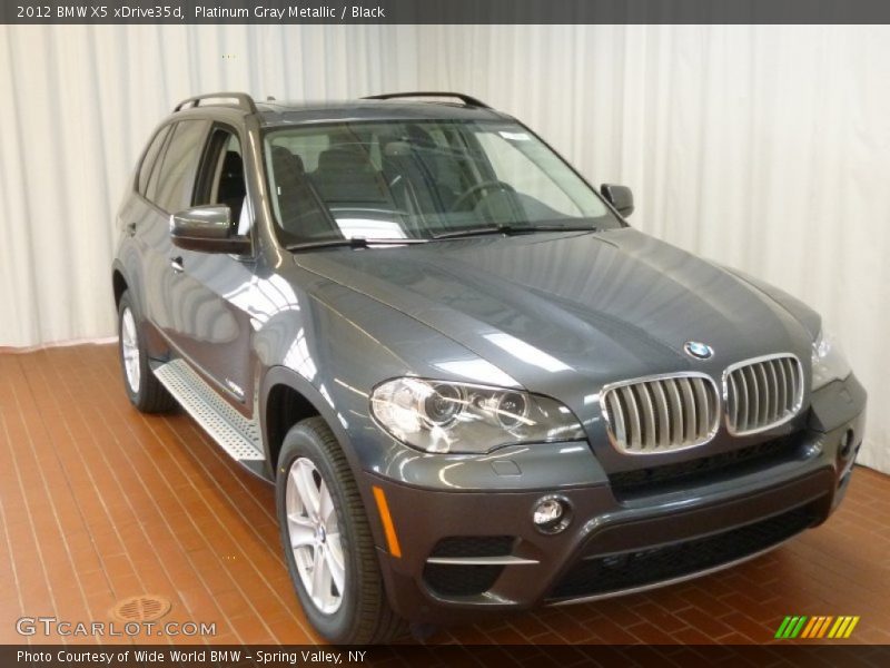 Platinum Gray Metallic / Black 2012 BMW X5 xDrive35d