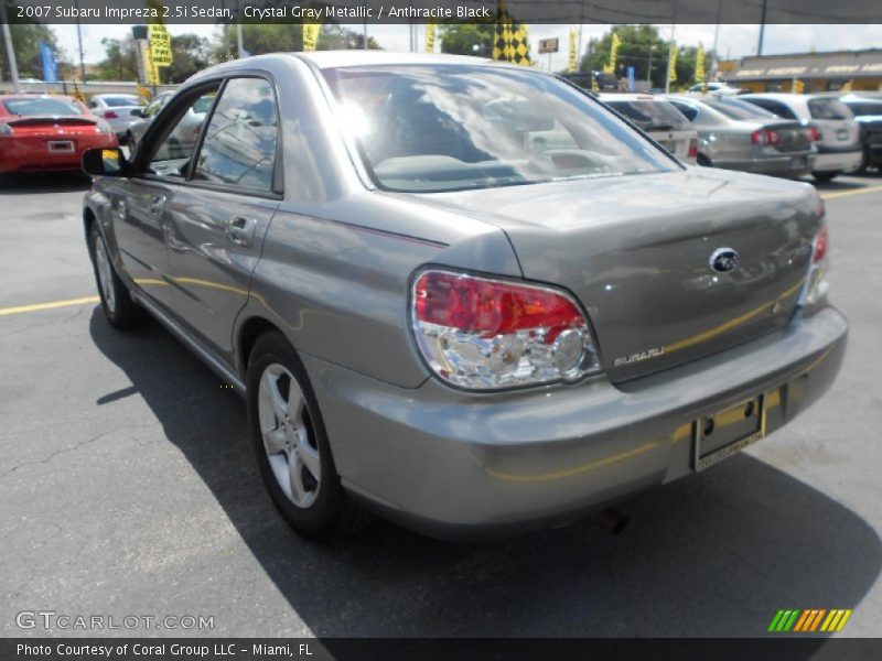 Crystal Gray Metallic / Anthracite Black 2007 Subaru Impreza 2.5i Sedan