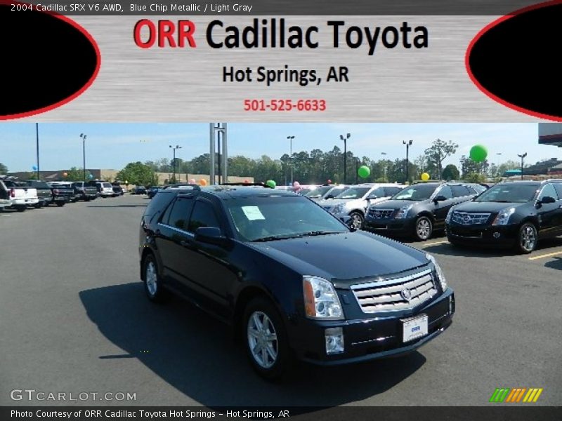 Blue Chip Metallic / Light Gray 2004 Cadillac SRX V6 AWD