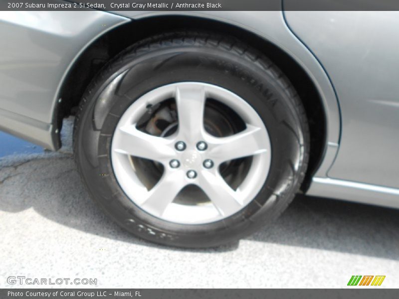 Crystal Gray Metallic / Anthracite Black 2007 Subaru Impreza 2.5i Sedan