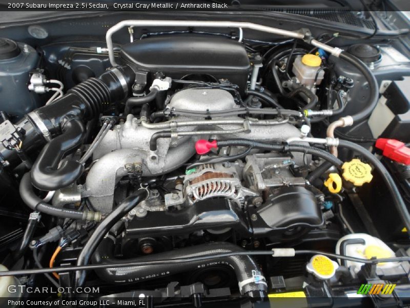 Crystal Gray Metallic / Anthracite Black 2007 Subaru Impreza 2.5i Sedan