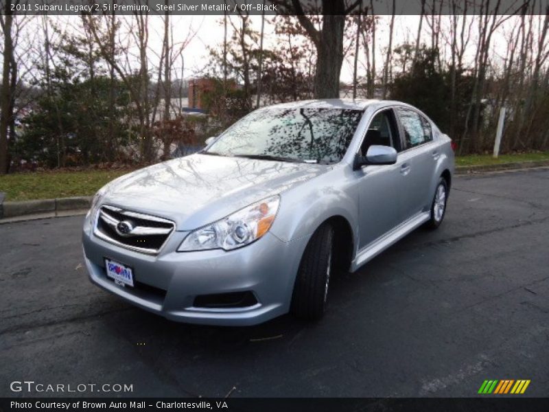 Steel Silver Metallic / Off-Black 2011 Subaru Legacy 2.5i Premium