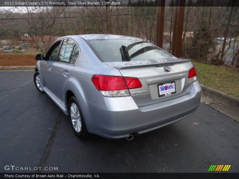 Steel Silver Metallic / Off-Black 2011 Subaru Legacy 2.5i Premium